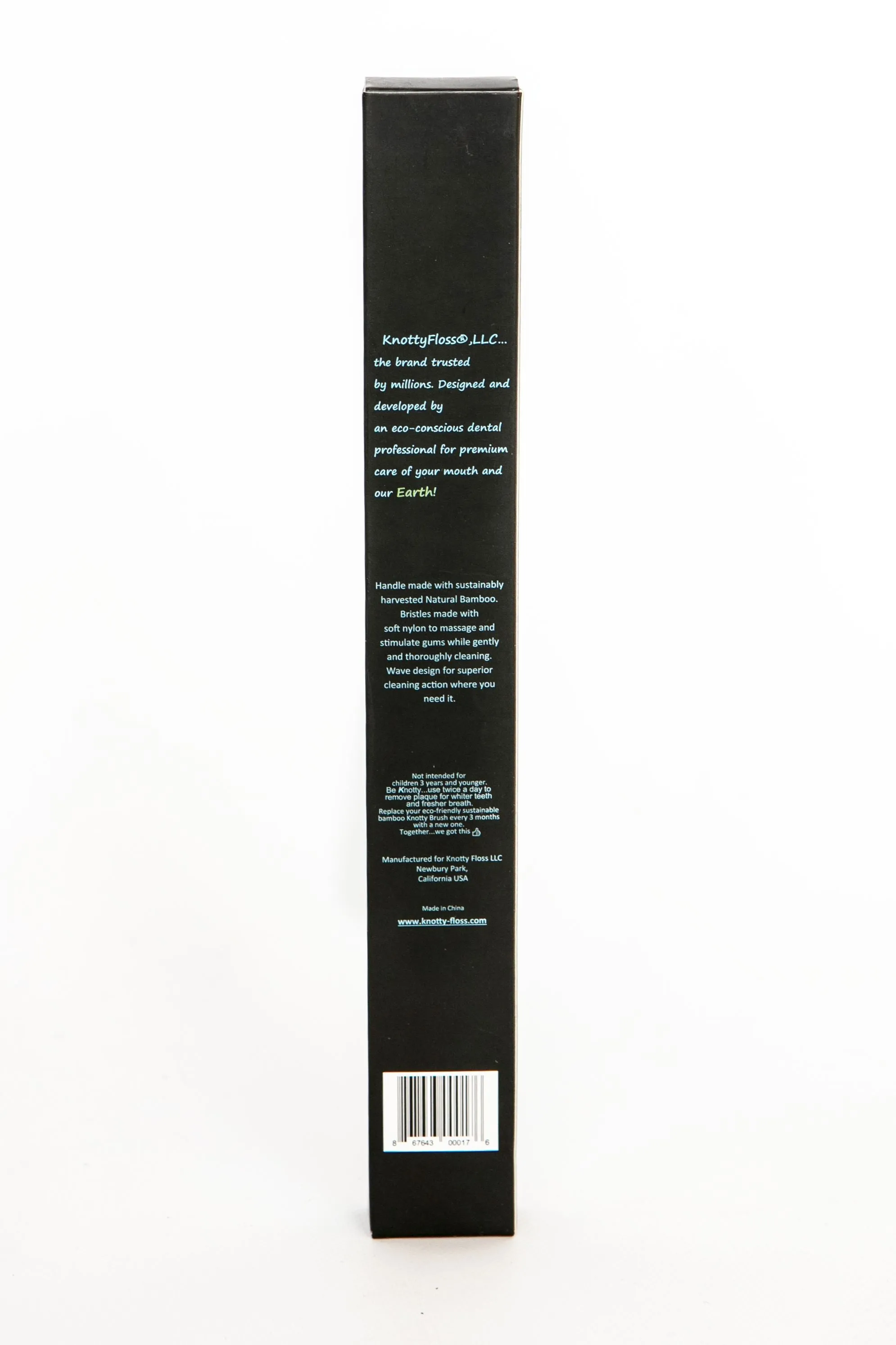Knotty Brush bamboo handle nylon bristles 4-pack