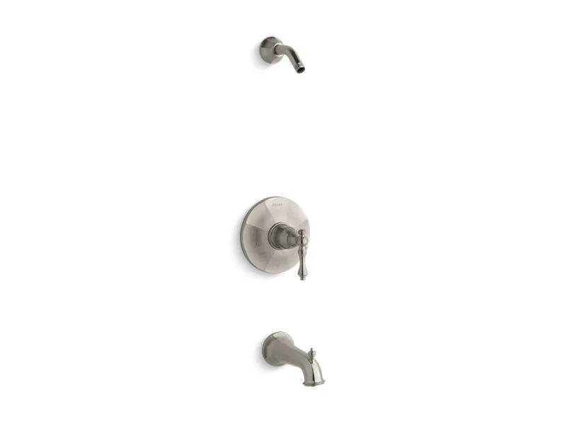 KOHLER K-TLS13492-4 Kelston Rite-Temp(R) bath and shower valve trim with lever handle and spout, less showerhead