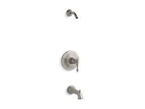 KOHLER K-TLS13492-4 Kelston Rite-Temp(R) bath and shower valve trim with lever handle and spout, less showerhead