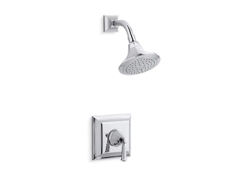 KOHLER K-TS462-4S Memoirs Stately Rite-Temp shower valve trim with lever handle and 2.5 gpm showerhead