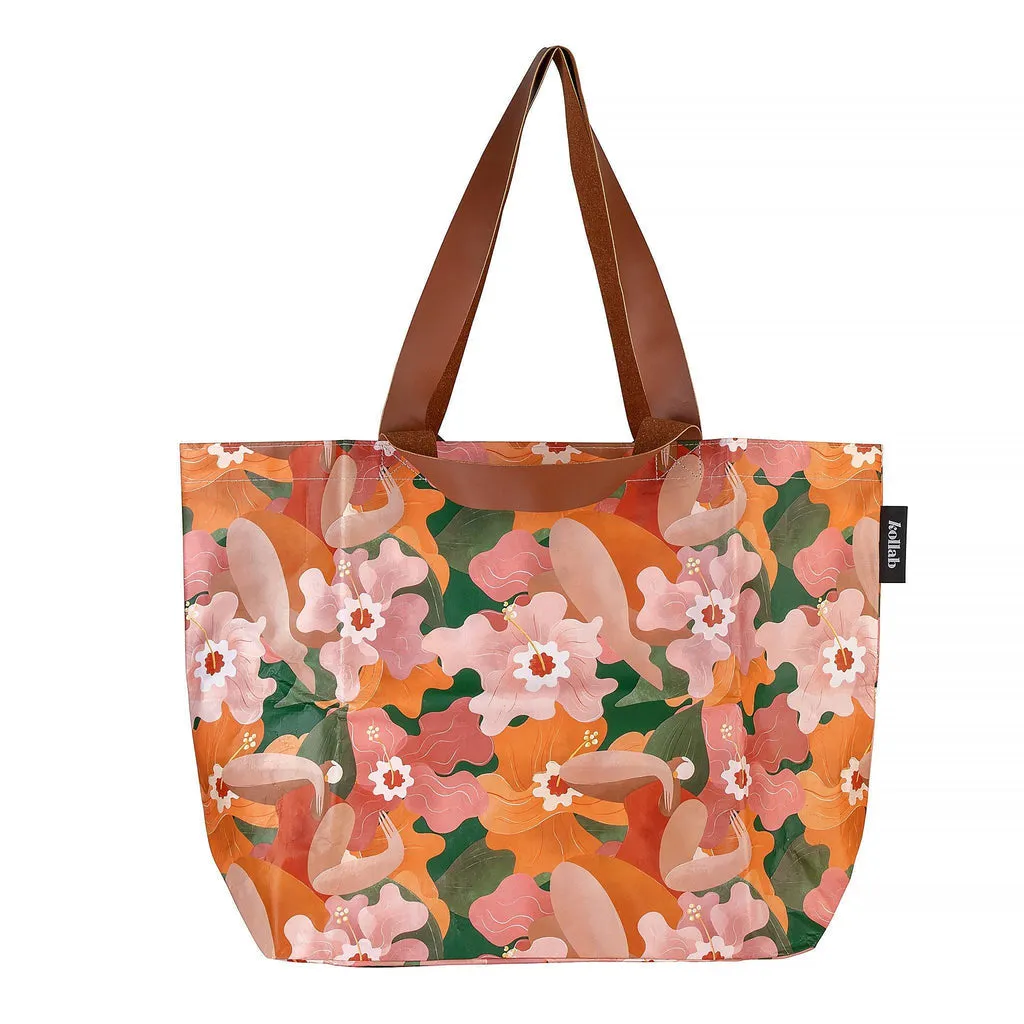 KOLLAB Shopper Tote - Poppies