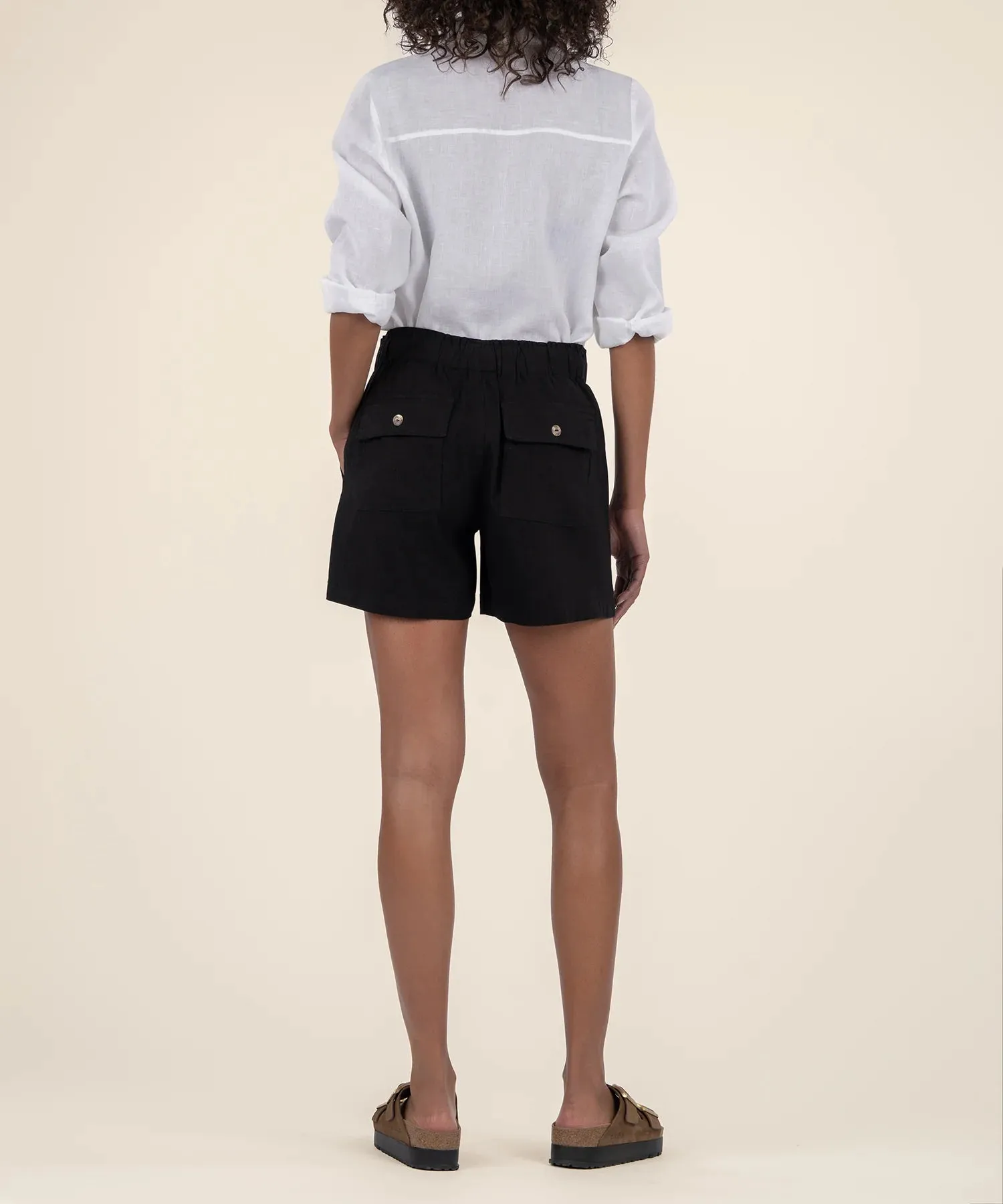 Kut from the Kloth Katana Linen Drawstring Short