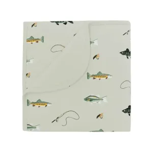 Kyte Baby Printed Baby Blanket in Fishing