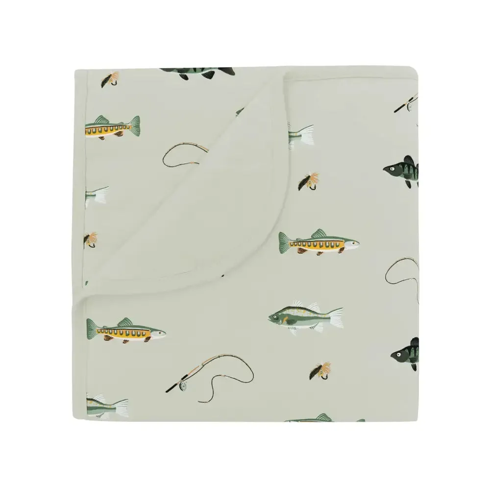 Kyte Baby Printed Baby Blanket in Fishing