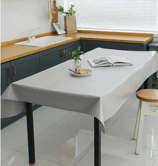 Laminated Linen Blend Waterproof Fabric, Solid Colors, 54 inches Wide, Non-glossy TPU Coating - By the Yard 40187-1