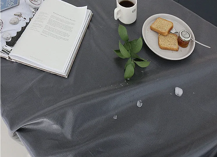 Laminated Linen Blend Waterproof Fabric, Solid Colors, 54 inches Wide, Non-glossy TPU Coating - By the Yard 40187-1