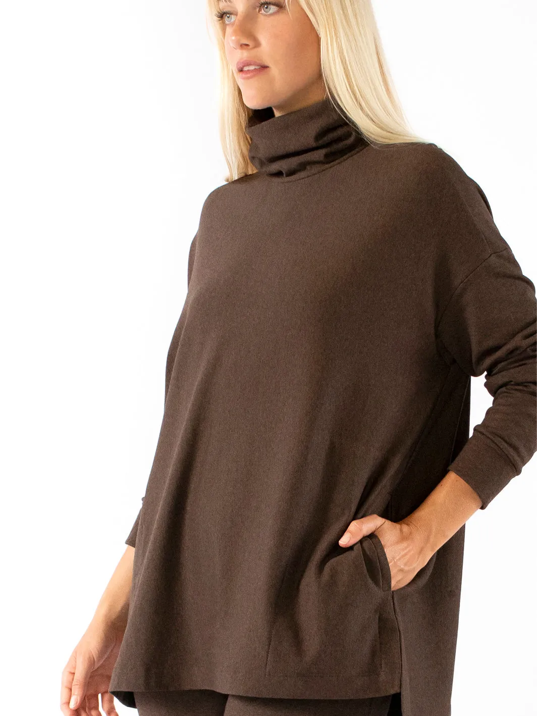 Lauren Turtle Neck Square Tunic