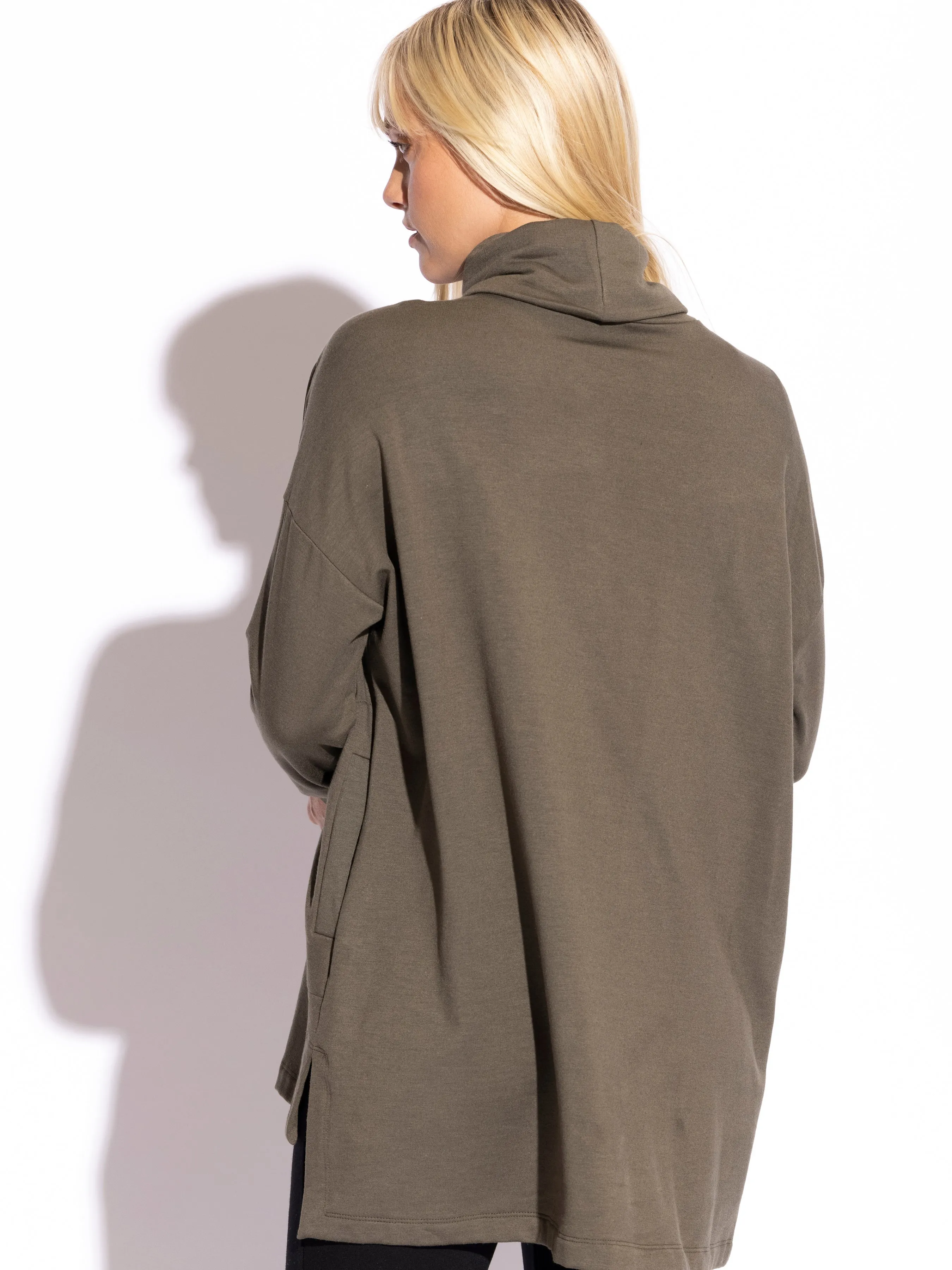 Lauren Turtle Neck Square Tunic