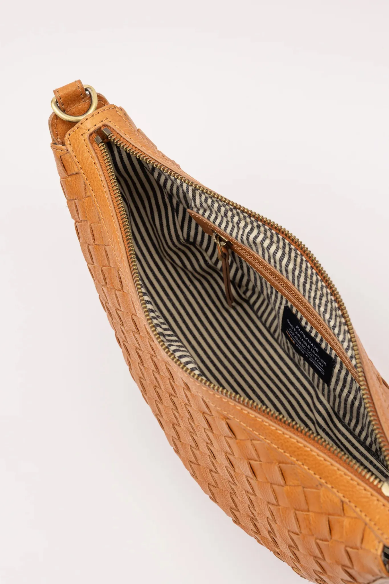 LEO BAG - WILD OAK WOVEN SOFT GRAIN LEATHER