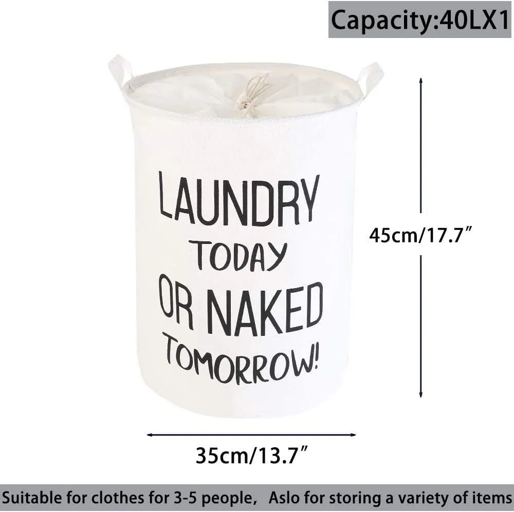 LessMo 17.7" Laundry Basket, Foldable, condition new, scruffy packaging