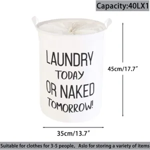 LessMo 17.7" Laundry Basket, Foldable, condition new, scruffy packaging