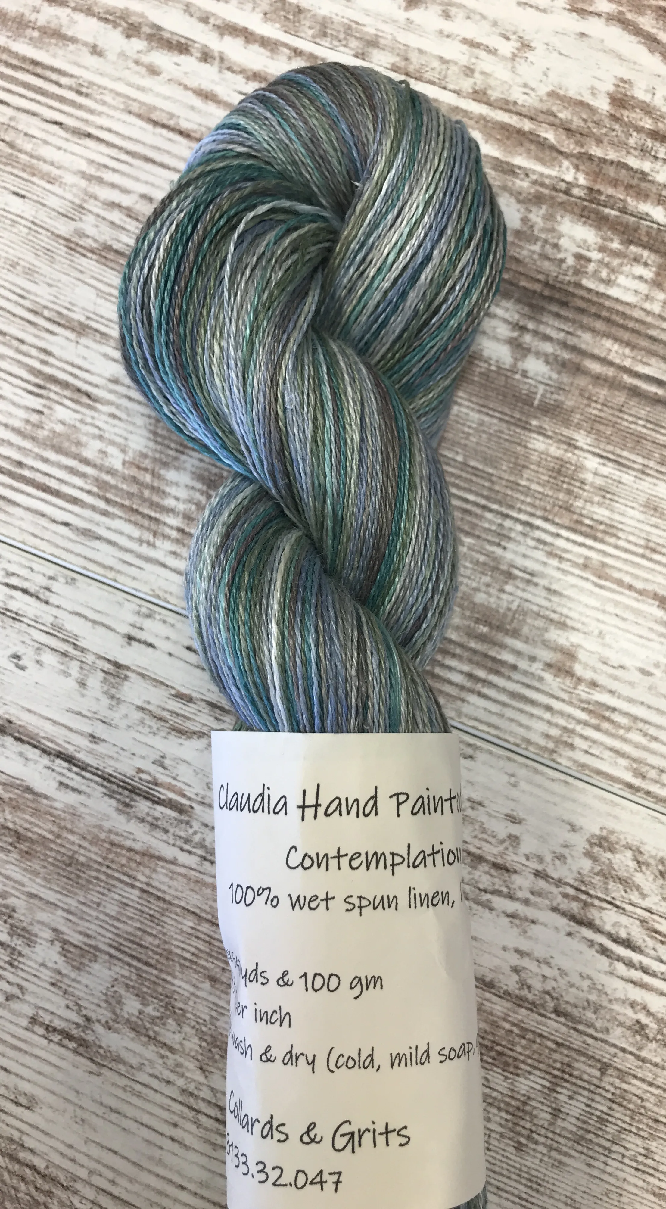 Linen -  14/2 Contemplation Hand Dyed