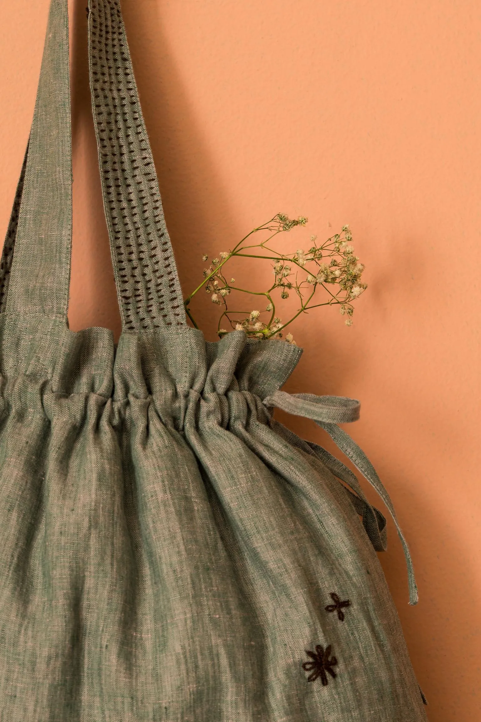 Linen Affair Drawstrings Bags