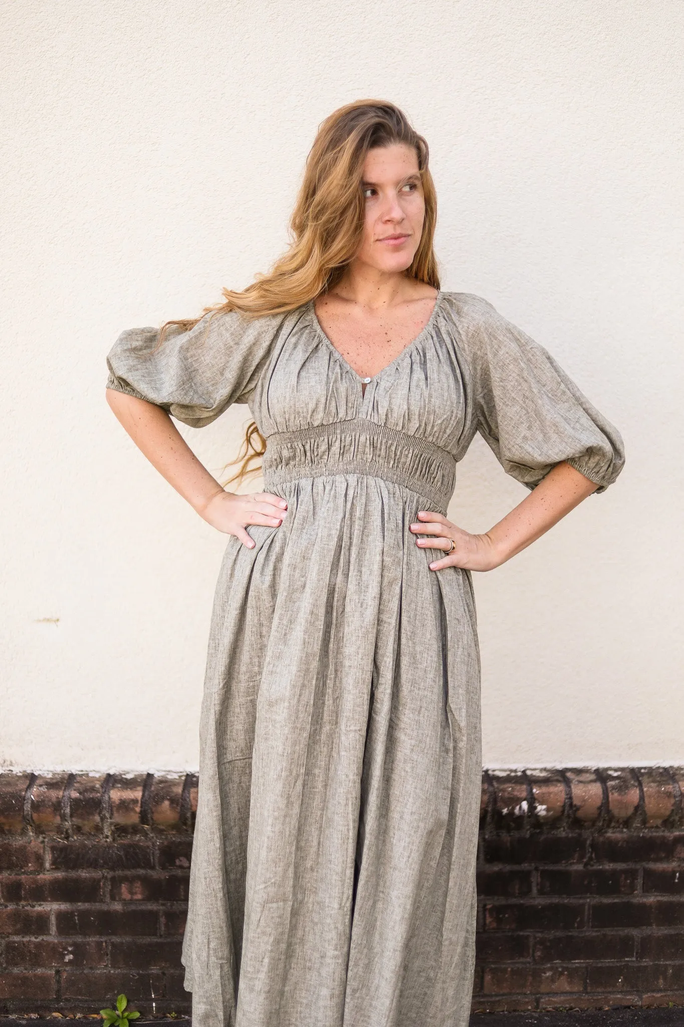 Linen Babydoll Dress