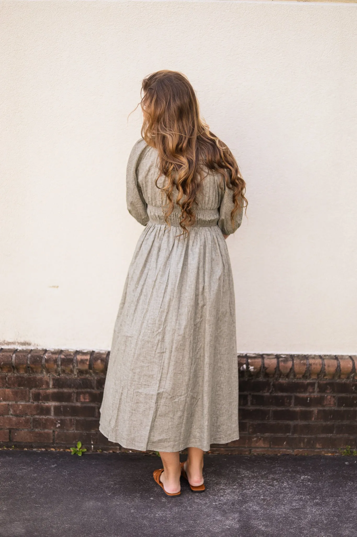 Linen Babydoll Dress