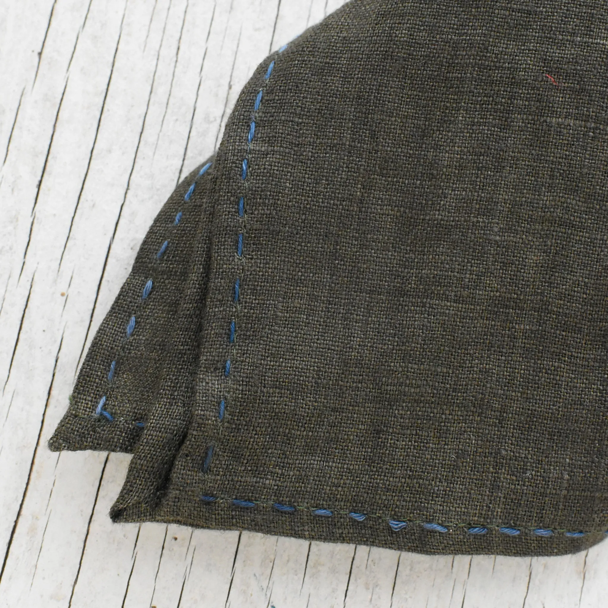 Linen Bandana, Knapsack Brown