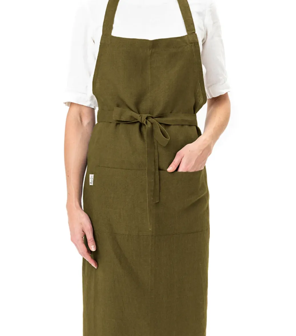 Linen Bib Apron
