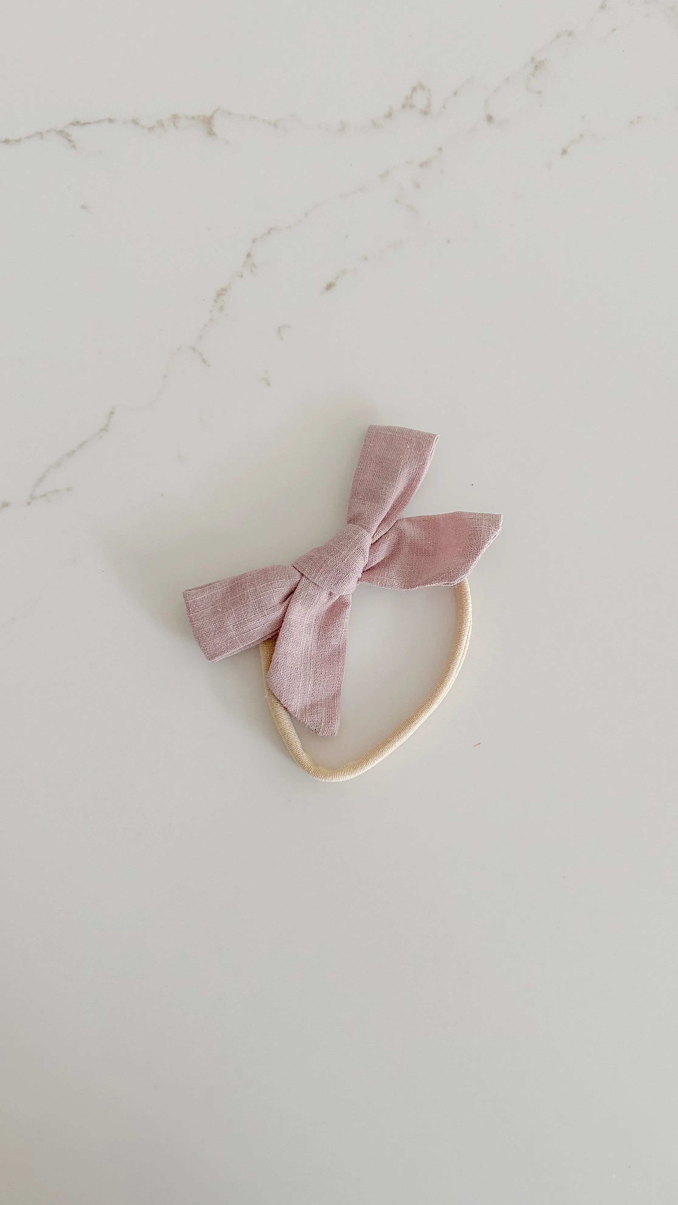 Linen Bow Headband