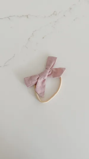 Linen Bow Headband