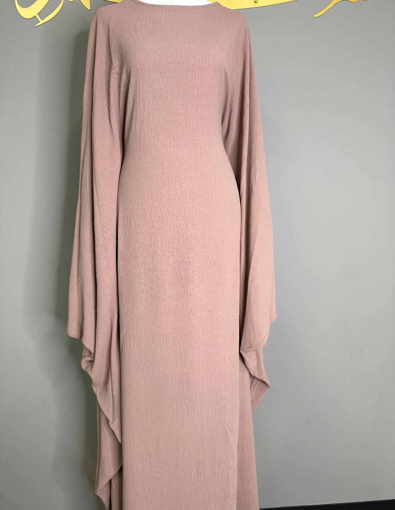 Linen Butterfly Kaftan - Taupe