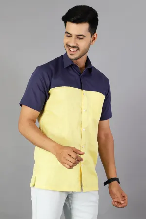 Linen Cotton Yellow Shirt