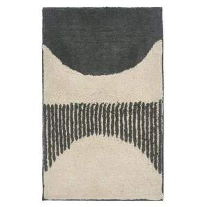 Linen House Cue Charcoal Bathmat 50X80