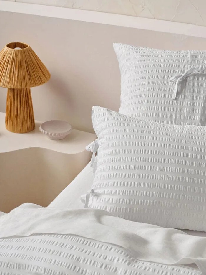 Linen House Ferrara White Duvet Cover Set