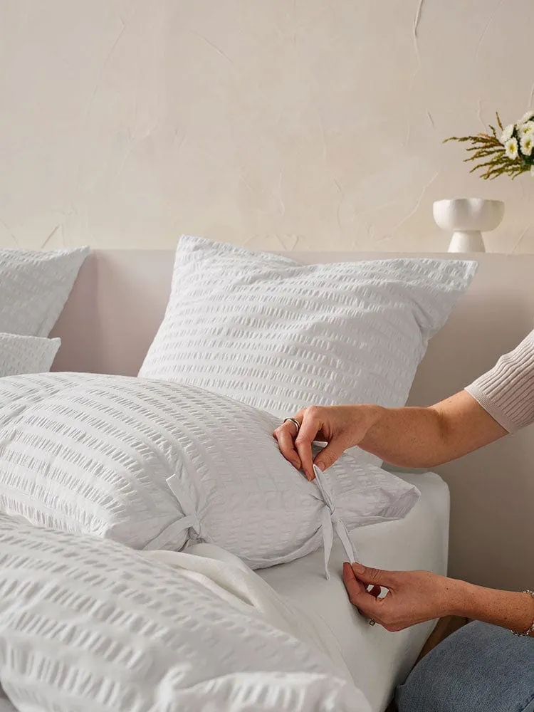 Linen House Ferrara White Duvet Cover Set