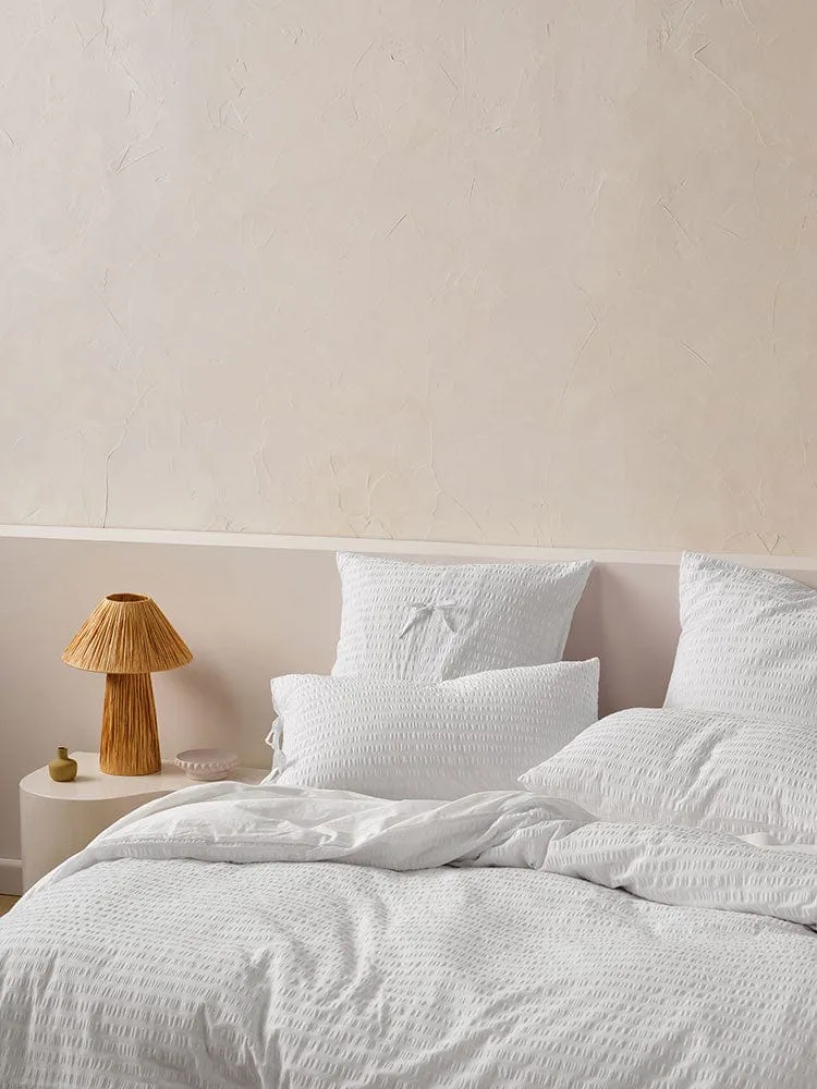 Linen House Ferrara White Duvet Cover Set