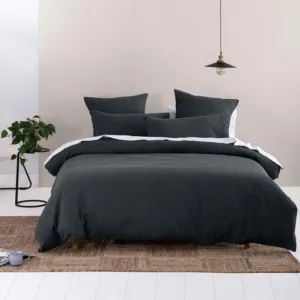 Linen House Providence Charcoal Duvet Cover Set