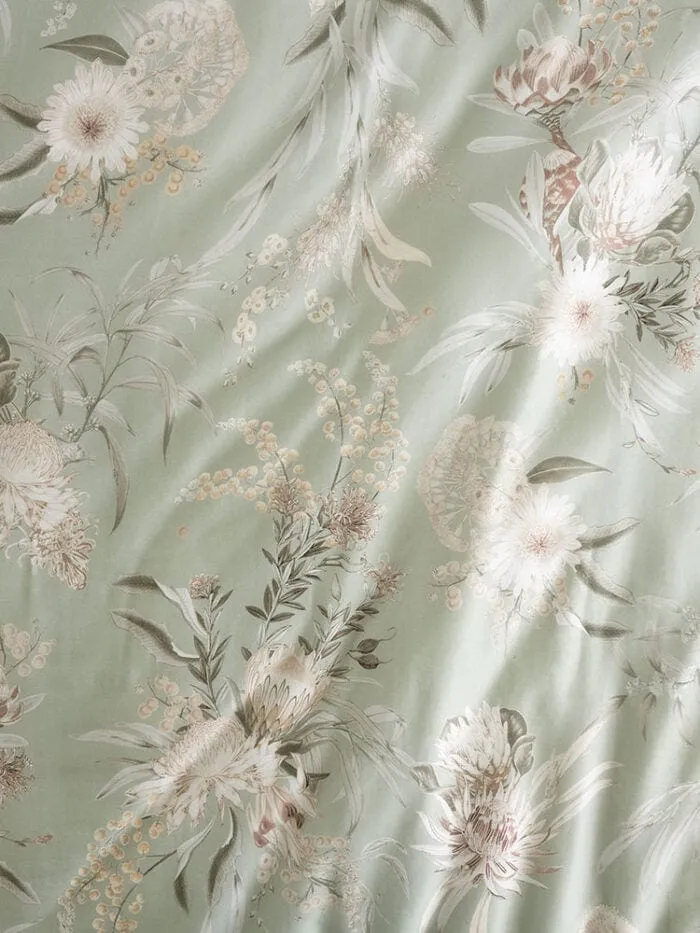 Linen House Sage Nella Duvet Cover Set