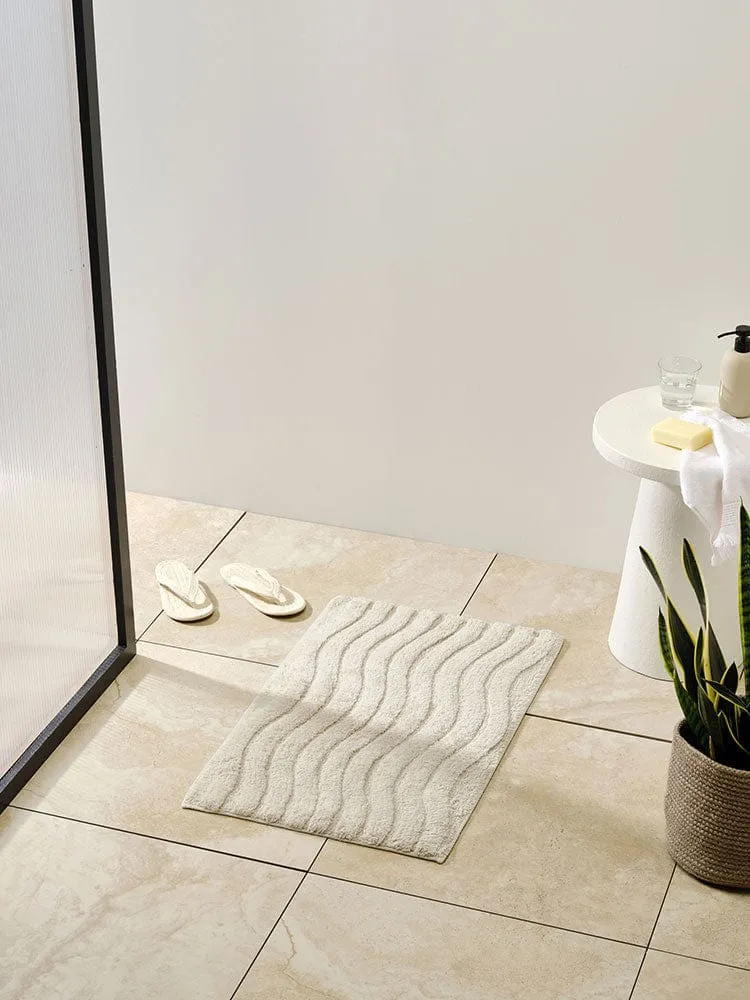 Linen House Tamber Moonbeam Bathmat 50X80