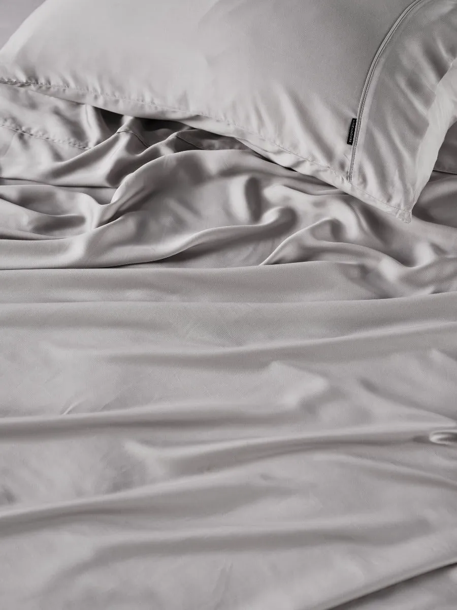 LINEN HOUSE TENCEL SHEET SET - SILVER