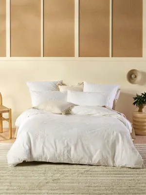 Linen House White Amore Duvet Cover Set