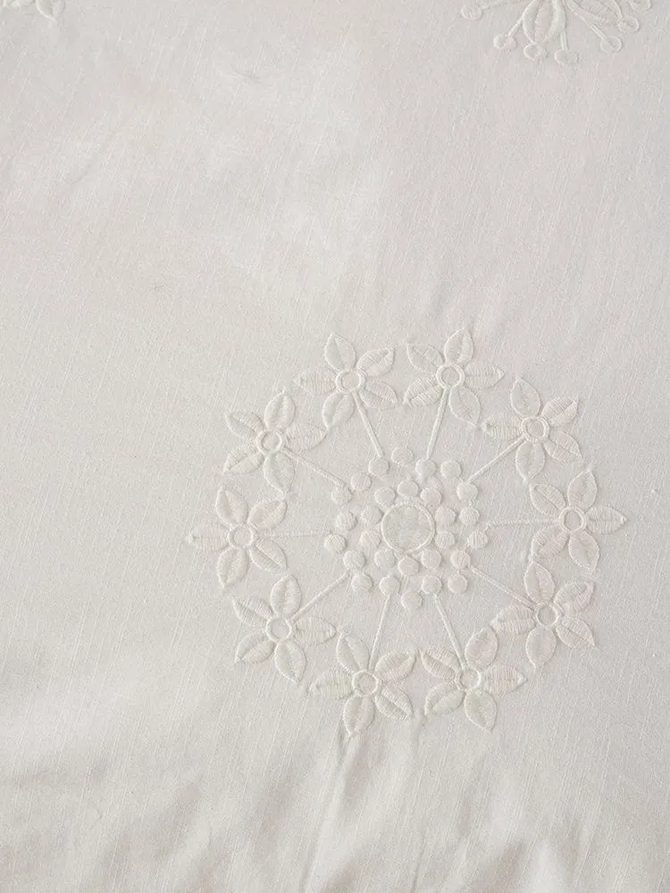Linen House White Amore Duvet Cover Set