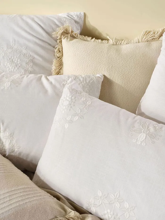 Linen House White Amore Duvet Cover Set