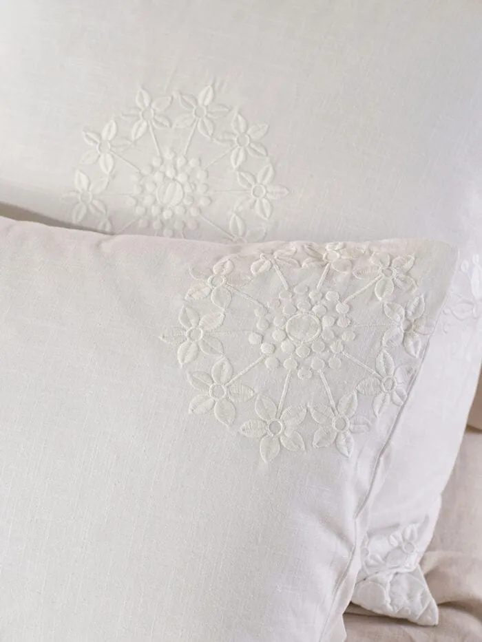 Linen House White Amore Duvet Cover Set
