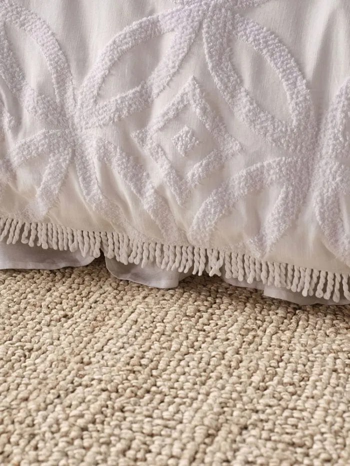 Linen House White Nancy Duvet Cover Set