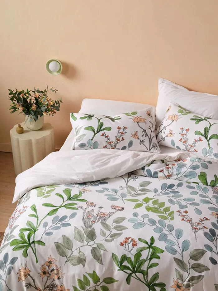 Linen House White Sylvie Duvet Cover Set