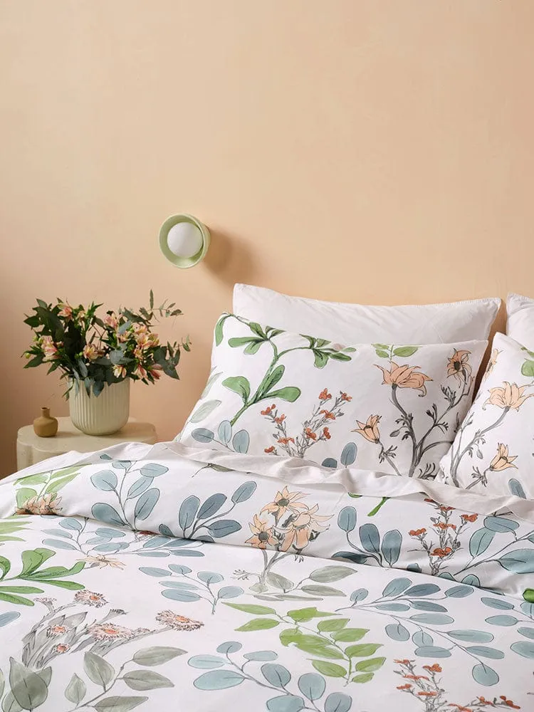 Linen House White Sylvie Duvet Cover Set