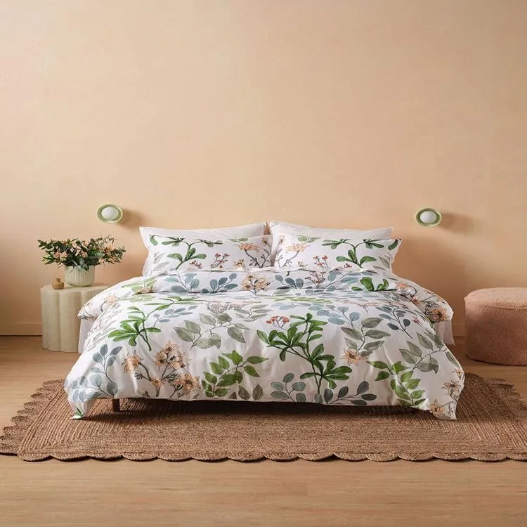 Linen House White Sylvie Duvet Cover Set