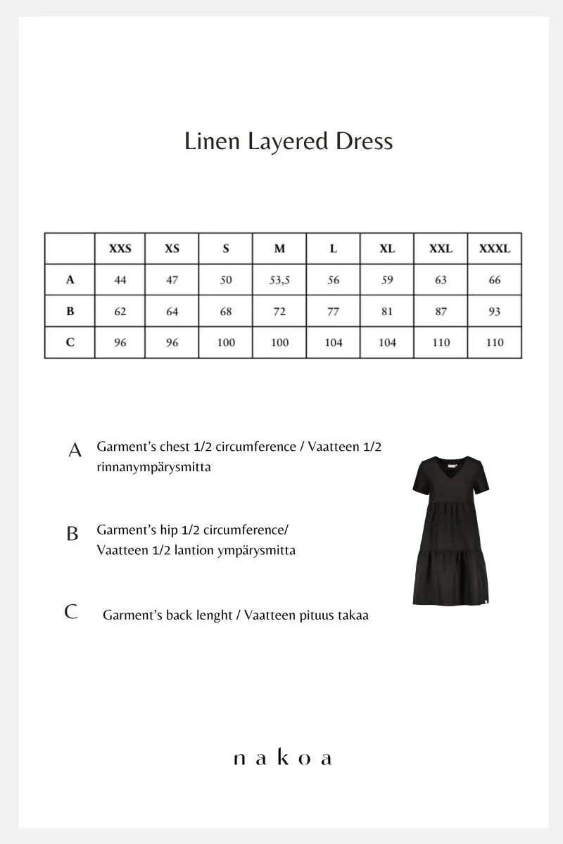 Linen Layered Dress Candy Pink