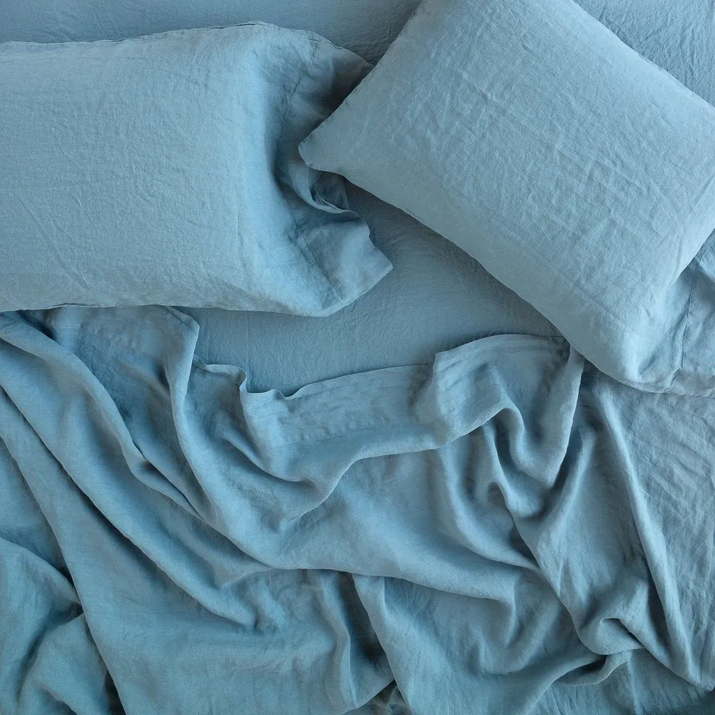 Linen Pillowcase - Cenote - King
