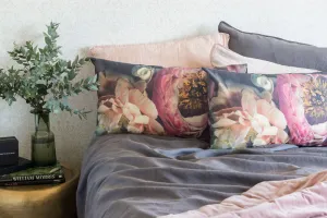 Linen Pillowcases - Peony