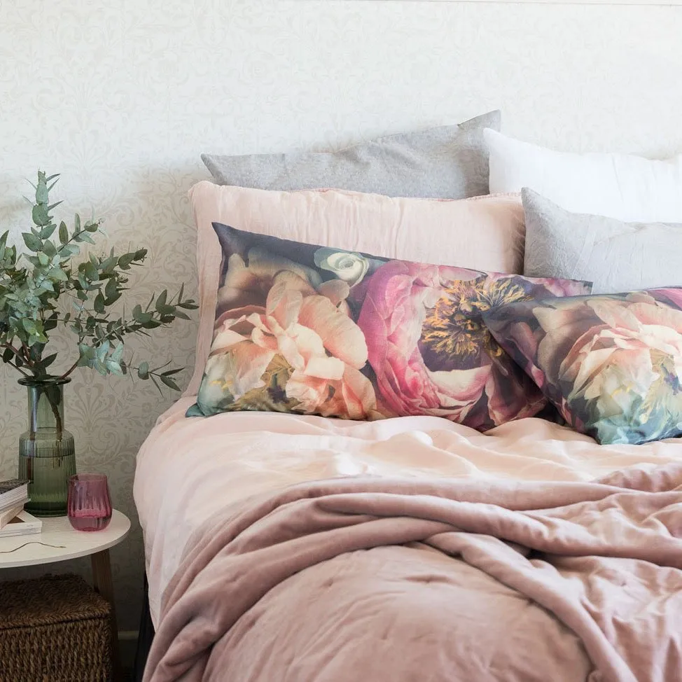 Linen Pillowcases - Peony
