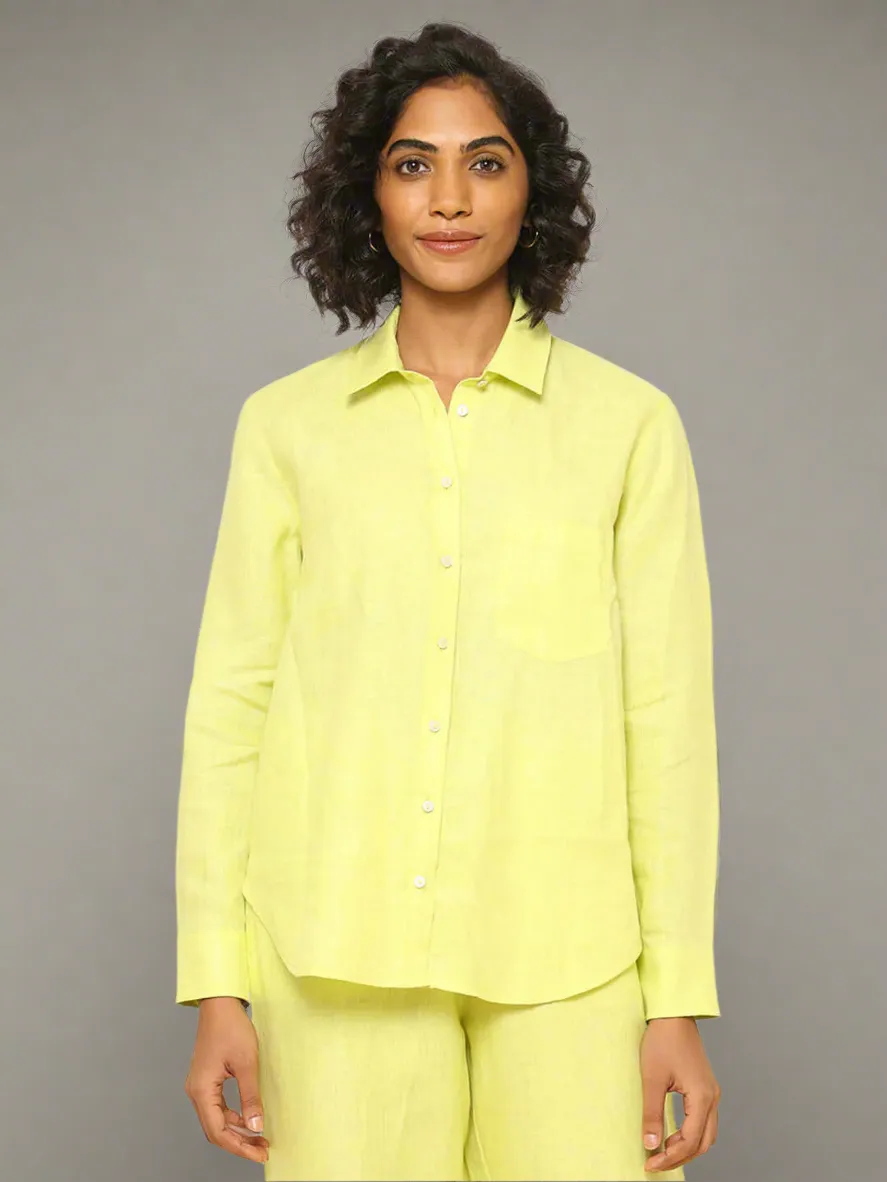 Linen Shirt Lime