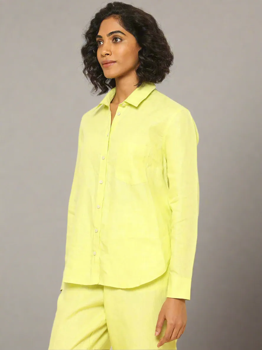 Linen Shirt Lime