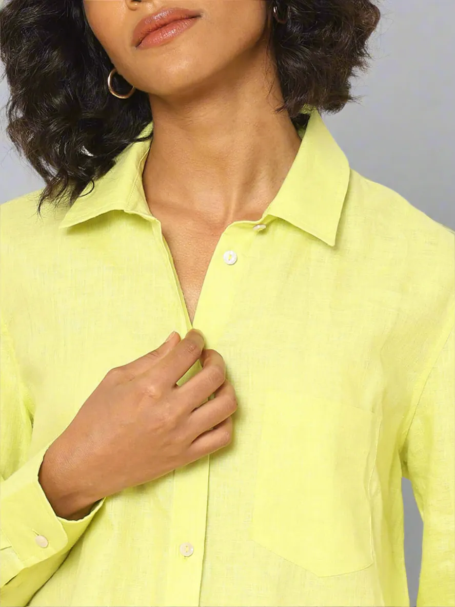 Linen Shirt Lime