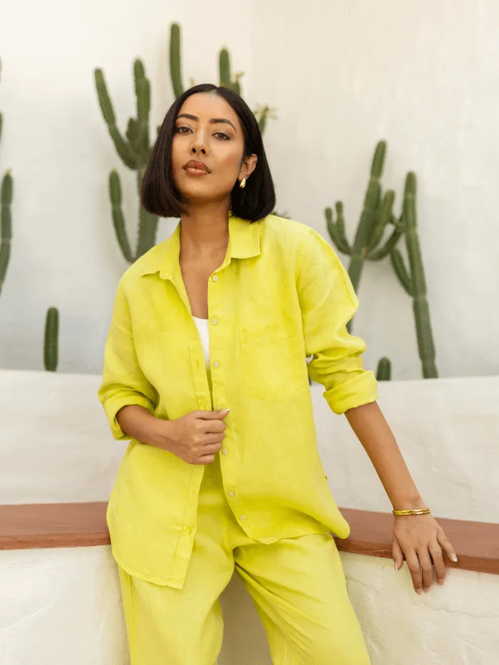 Linen Shirt Lime