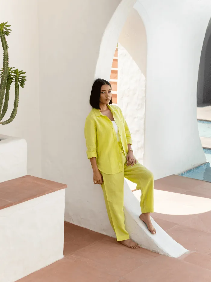 Linen Shirt Lime